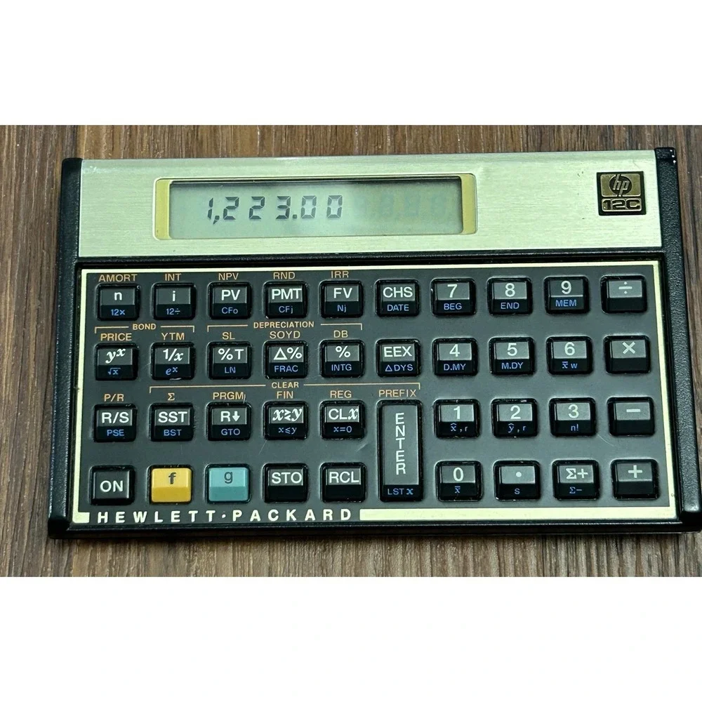 Hewlett-Packard HP 12C Scientific Handheld Calculator With Case